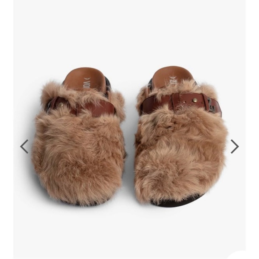 - Zadig and Voltaire shearling mules